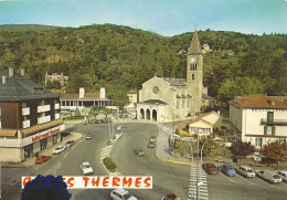 *CPM  - 09 - AX LES THERMES - Le Casino, L'Eglise Saint Vincent - Ax Les Thermes