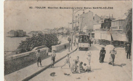 AA+ 111-(83) TOULON MOURILLON - BOULEVARD DU LITTORAL - STATION SAINTE HELENE - ANIMATION - JEUX D'ENFANTS - TRAMWAY - Toulon