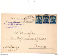 1950 CARTOLINA CON ANNULLO MILANO+ TARGHETTA PANETTONE MOTTA - 1946-60: Storia Postale