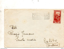 1951 LETTERA CON ANNULLO NAPOLI +  AL SUD AMERICA - 1946-60: Poststempel