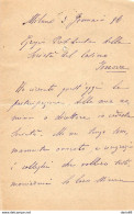 1896 LETTERA MILANO - Manuscripts