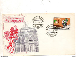 1967 LETTERA CON ANNULLO ASCOLI PICENO - FDC