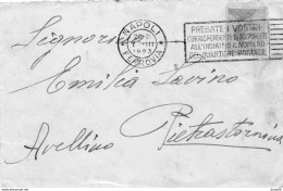 1923  LETTERA CON ANNULLO NAPOLI  + TARGHETTA - Marcophilie