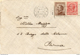 1923  LETTERA CON ANNULLO ROMA + TARGHETTA - Marcofilía