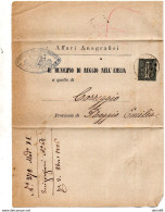 1886  LETTERA CON ANNULLO  REGGIO NELL'EMILIA - Marcophilia