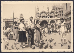 Venezia 1950 - Turisti In Piazza San Marco - Fotografia Vintage - Places