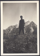 Ritratto Di Un Uomo Tra Le Dolomiti - 1950 Fotografia Vintage - Places