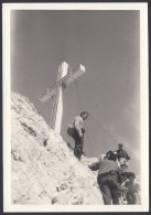 Dolomiti - Croce Da Identificare - Alpinisti - 1950 Fotografia Vintage - Places