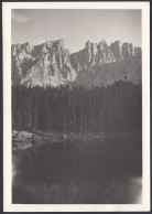 Dolomiti - Dettaglio Catena Montuosa - Lago - 1950 Fotografia Vintage - Places