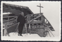 Rifugio Di Una Montagna Da Identificare, 1950 Fotografia Vintage, Old Photo - Places