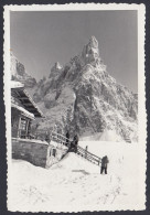 Rifugio E Picco Di Una Montagna Da Identificare, 1950 Fotografia Vintage - Places