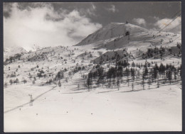 Montagne Da Identificare, Veduta Con La Neve, 1950 Fotografia Vintage - Places