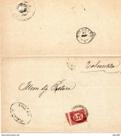 1875 LETTERA CON ANNULLO TOLMEZZO  UDINE - Marcophilia