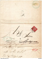 1875  LETTERA CON ANNULLO VICENZA - Marcofilía