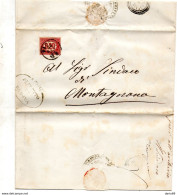 1875 LETTERA CON ANNULLO PADOVA - Marcophilie