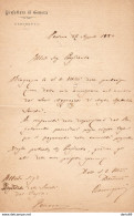 1880 LETTERA   GENOVA - Manuscritos