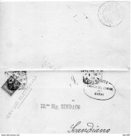 1910  LETTERA CON ANNULLO  CARPI MODENA - Marcofilía