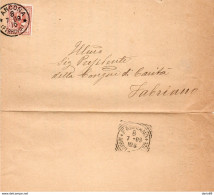 1909  LETTERA CON ANNULLO  ANCONA  + FABRIANO - Poststempel