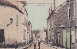 AA+ 119-(91) PALAISEAU - QUARTIER DE LA BOURBILLIERE - RUE MICHELET - ANIMATION - CARTE COLORISEE - Palaiseau