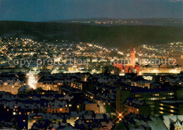 73648284 Pforzheim Stadtansicht Bei Nacht Mit Schlosskirche Und Stadtkirchenturm - Pforzheim