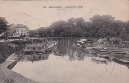 AA+ 123-(95) ISLE ADAM - L'OISE AU PATIS - BATEAUX LAVOIRS BAINS PUBLICS - PUBICITE CHAUSSURES " INCROYABLE " , PARIS - L'Isle Adam