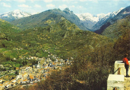 *CPM  - 09 - AX LES THERMES - Vue Générale De La Route De Bonascre - La Dent D'Orlu - Ax Les Thermes