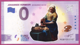 0-Euro PEBF 2021-3 COLOR JOHANNES VERMEER - HET MELKMEISJE - FARBDRUCK - Privatentwürfe