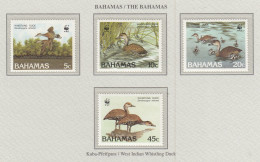 BAHAMAS 1988 WWF Birds Mi 672 -675 MNH(**) Fauna 750 - Ducks