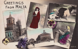 AA+ 128- GREETINGS FROM MALTA - MALTE - CARTE MULTIVUES - CARTE COULEURS - Malta