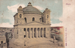 AA+ 128- MOSTA , MALTE - DOME DE MOSTA - THE ROTUNDA - CARTE COLORISEE - Malte