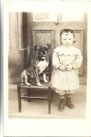 ENFANT Et Son CHIEN - CARTE PHOTO - Otros & Sin Clasificación