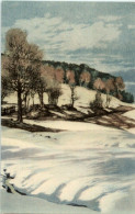 Schneeschmelze - Riesengebirge - Künstlerkarte Friedrich Iwan - Tsjechië