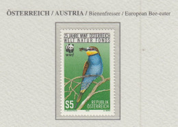 AUSTRIA 1988 WWF Birds Bee-eater Mi 1918 MNH(**) Fauna 754 - Autres & Non Classés