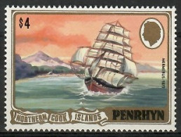 Penrhyn 1981 Mi 214 MNH  (LZS7 PNR214) - Bateaux