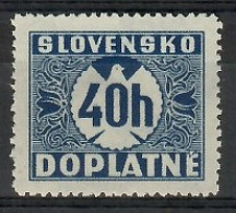 Slovakia 1940 Mi Por 17 MNH  (LZE4 SLKpor17) - Non Classificati