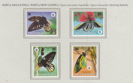 PAPUA NEW GUINEA 1988 Butterflies Mi 574-577 MNH(**) Fauna 756 - Schmetterlinge