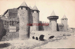CPA CARCASSONNE - ENTREE DU CHATEAU FEODAL - Carcassonne