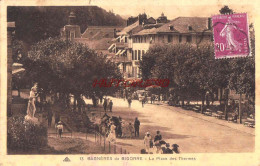 CPA BAGNERES DE BIGORRE - LA PLACE DES THERMES - Bagneres De Bigorre