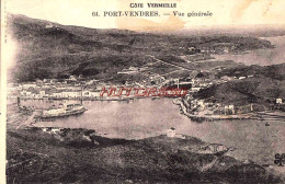 CPA PORT VENDRES - VUE GENERALE - Port Vendres