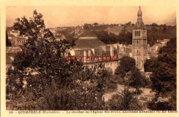 CPA QUIMPERLE - L'EGLISE SAINTE CROIX - Quimperlé