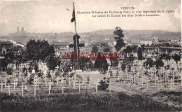 CPA VERDUN - CIMETIERE MILITAIRE DU FAUBOURG PAVE - Verdun