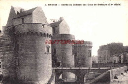 CPA NANTES - ENTREE DU CHATEAU - Nantes