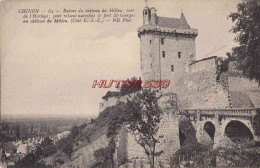 CPA CHINON - RUINES DU CHATEAU DU MILIEU - Chinon