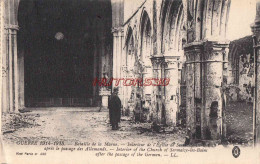 CPA GUERRE 1914-1918 - SERMAIZE LES BAINS - INTERIEUR DE L'EGLISE - War 1914-18