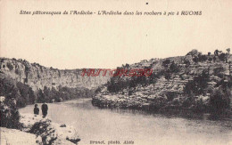 CPA ARDECHE - RUOMS - L'ARDECHE DANS LES ROCHERS - Ruoms