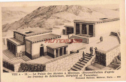 CPA MYCENES - LE PALAIS DES ATRIDES - RECONTITUTION - Griechenland