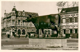 73647078 Leeuwarden Zuiderplein Met Standbeeld Fr. Rundveestamboek Leeuwarden - Other & Unclassified