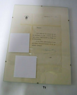 T1 Lettre Sous Cadre - Nomination De Chevalier De L'ordre De La Couronne - Historical Documents