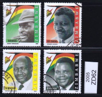 Zimbabwe 2005 Heroes Set VFU (Simbabwe) ZD62 - Zimbabwe (1980-...)