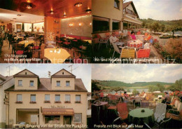 73646720 Schalkenmehren Cafe Pension Garni Lenerz Gaststube Terrasse Eingang Sch - Other & Unclassified